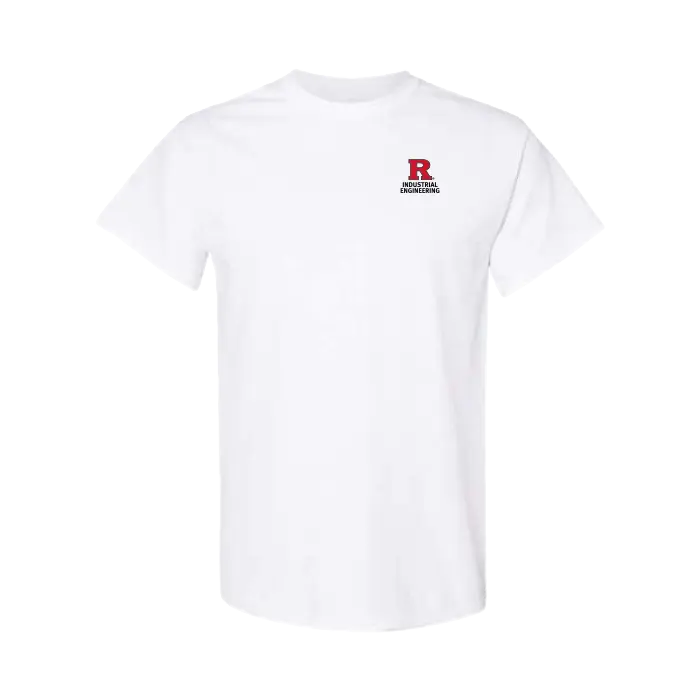 Industrial Engineering Left Chest Unisex Heavy Cotton T-Shirt Rutgers Industrial Engineering