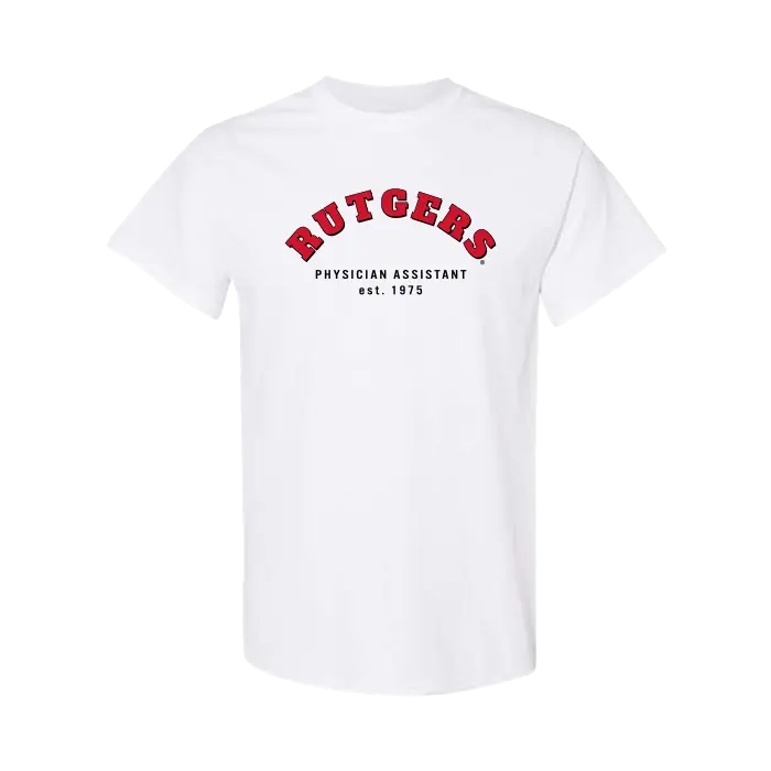 RUPASS Unisex Heavy Cotton T-Shirt Rutgers Physician Assistant