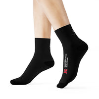 Black Crew Socks  All Over Prints