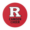 Camden Cheer Round Vinyl Sticker — Red 'R' Logo School Spirit Decal  Paper products