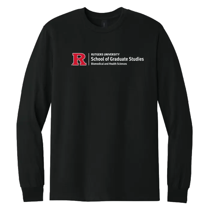 Newark Health Unisex Heavy Cotton Long Sleeve T-Shirt Rutgers Newark Health