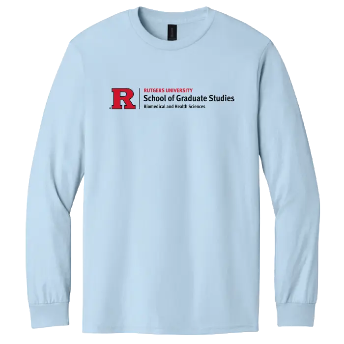 Newark Health Unisex Heavy Cotton Long Sleeve T-Shirt Rutgers Newark Health