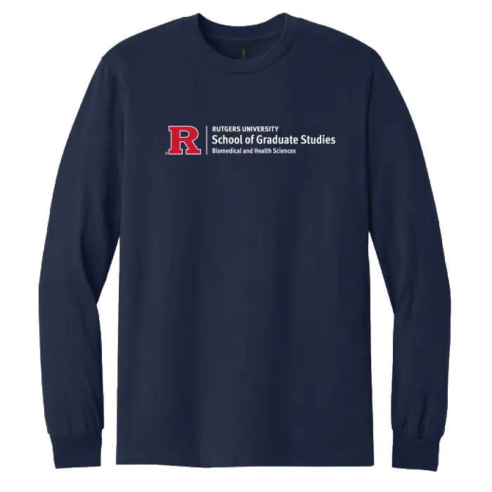 Newark Health Unisex Heavy Cotton Long Sleeve T-Shirt Rutgers Newark Health