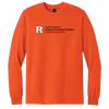 Newark Health Unisex Heavy Cotton Long Sleeve T-Shirt Rutgers Newark Health