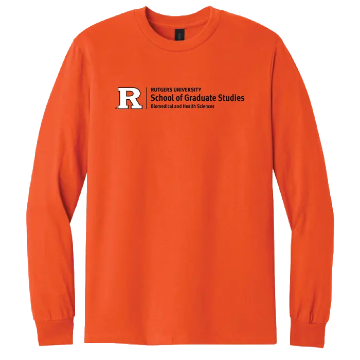 Newark Health Unisex Heavy Cotton Long Sleeve T-Shirt Rutgers Newark Health