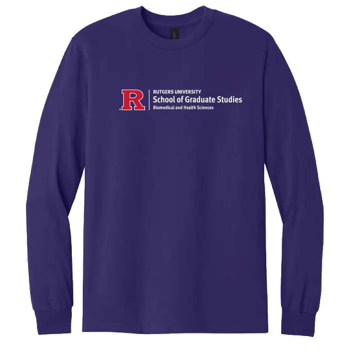 Newark Health Unisex Heavy Cotton Long Sleeve T-Shirt Rutgers Newark Health