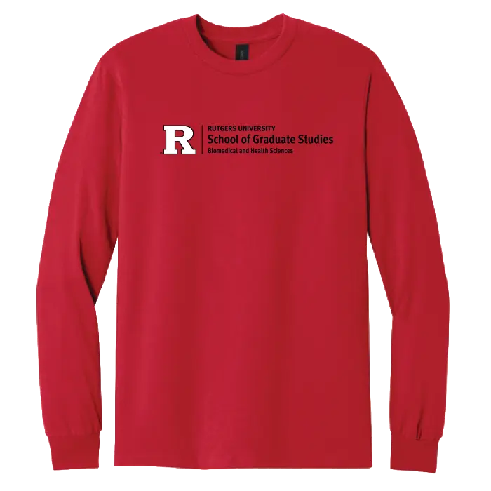 Newark Health Unisex Heavy Cotton Long Sleeve T-Shirt Rutgers Newark Health