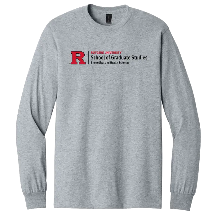 Newark Health Unisex Heavy Cotton Long Sleeve T-Shirt Rutgers Newark Health