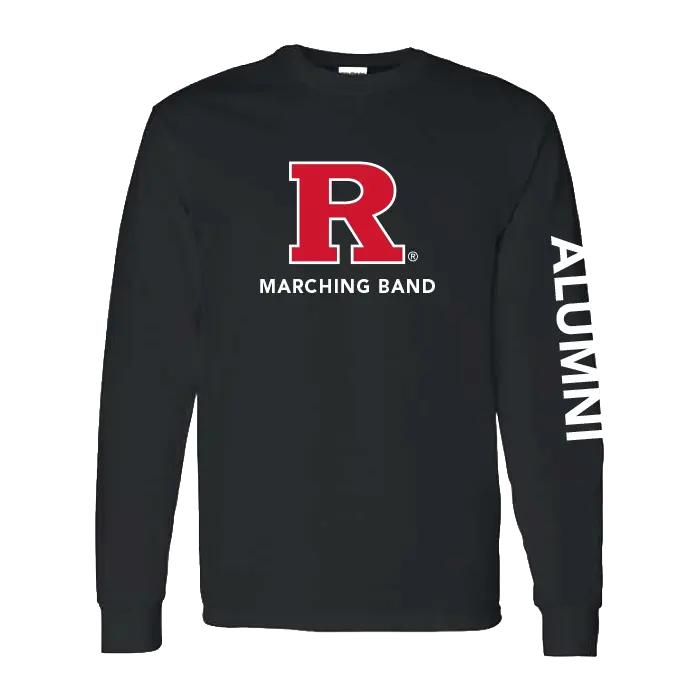 Marching Band Alumni Unisex Heavy Cotton Long Sleeve T-Shirt Rutgers Marching Band