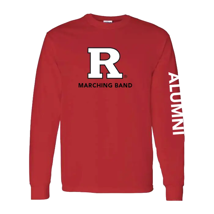 Marching Band Alumni Unisex Heavy Cotton Long Sleeve T-Shirt Rutgers Marching Band