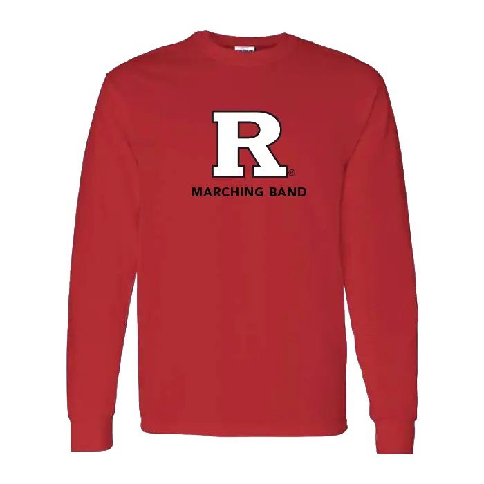Marching Band Unisex Heavy Cotton Long Sleeve T-Shirt Rutgers Marching Band