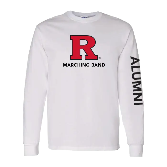 Marching Band Alumni Unisex Heavy Cotton Long Sleeve T-Shirt Rutgers Marching Band