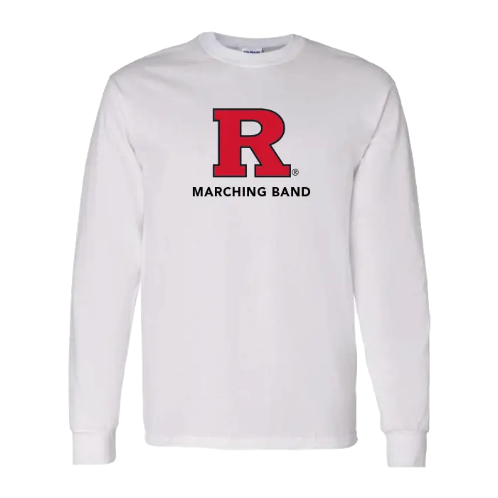 Marching Band Unisex Heavy Cotton Long Sleeve T-Shirt Rutgers Marching Band
