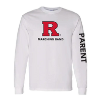 Marching Band Parent Unisex Heavy Cotton Long Sleeve T-Shirt Rutgers Marching Band