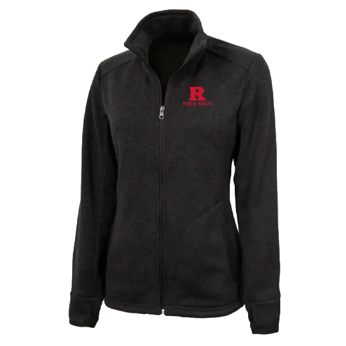 Public Health Women's Heathered Fleece Jacket Rutgers Public Health