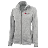 Charles River Women's Heathered Fleece Jacket Rutgers School of Nursing