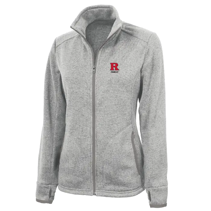 Rutgers Family Women's Heathered Fleece Jacket Rutgers Family
