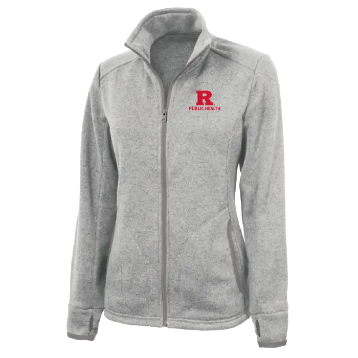 Public Health Women's Heathered Fleece Jacket Rutgers Public Health