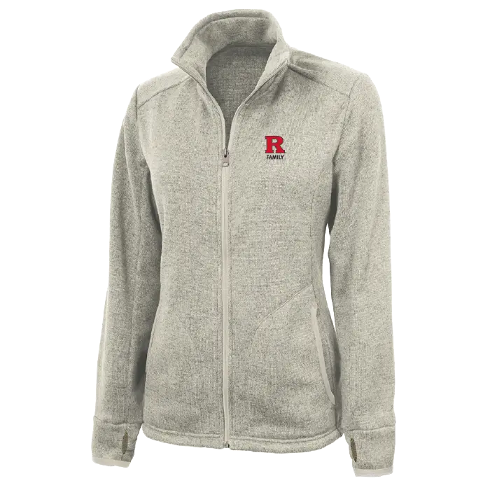 Rutgers Family Women's Heathered Fleece Jacket Rutgers Family
