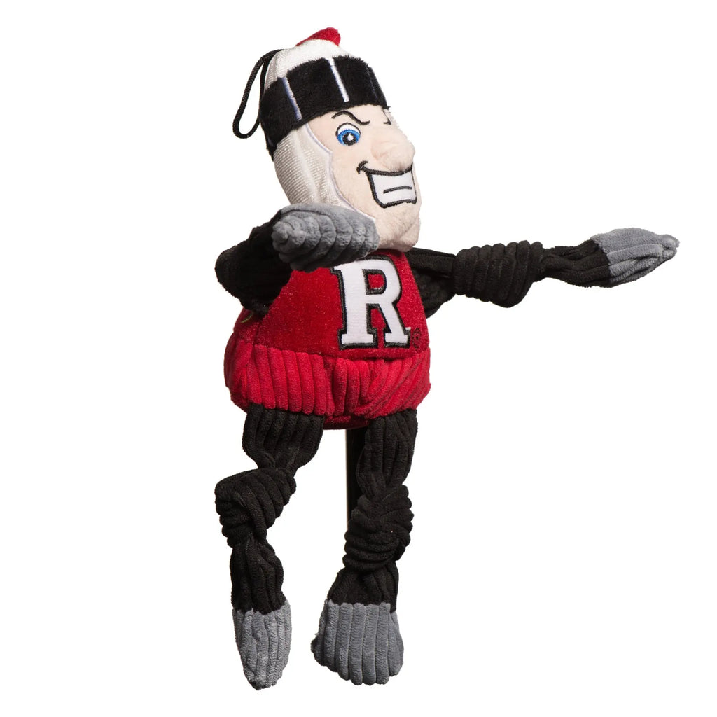 NCAA Rutgers University, Scarlet Knight Knottie® Plush Dog Toy HuggleHounds