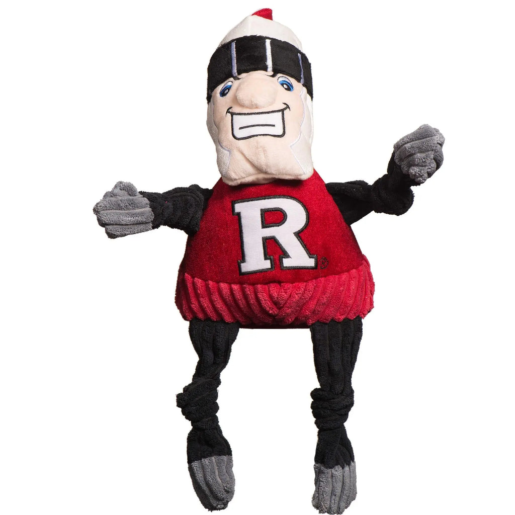 NCAA Rutgers University, Scarlet Knight Knottie® Plush Dog Toy HuggleHounds