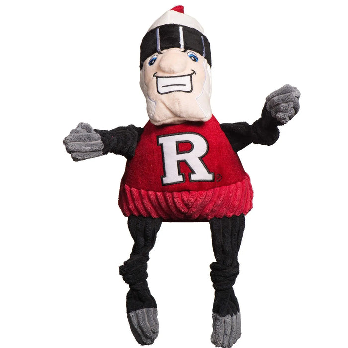 NCAA Rutgers University, Scarlet Knight Knottie® Plush Dog Toy HuggleHounds