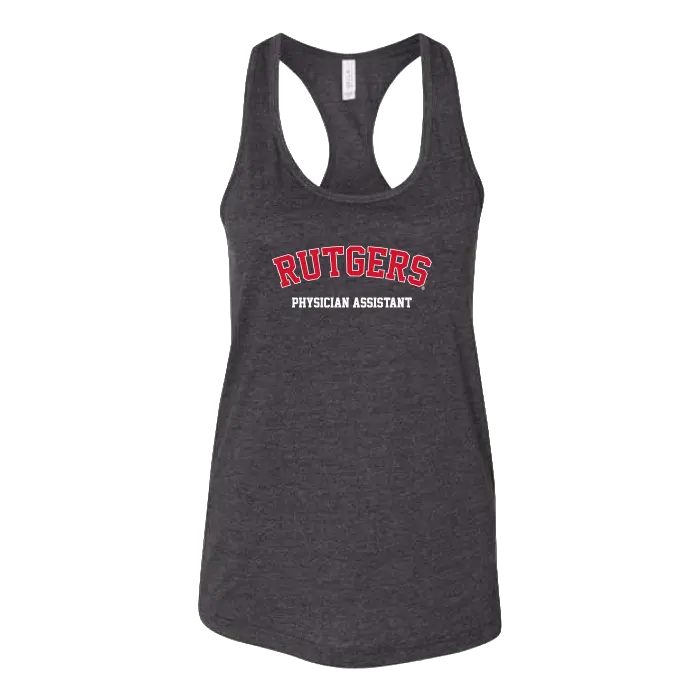 RUPASS Women's Jersey Racerback Tank Rutgers Physician Assistant
