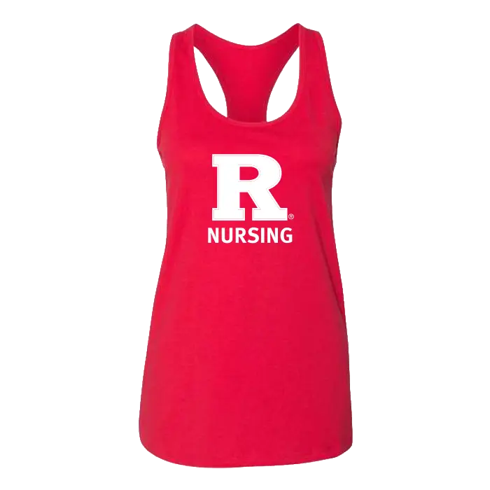Women's Jersey Racerback Tank Rutgers School of Nursing