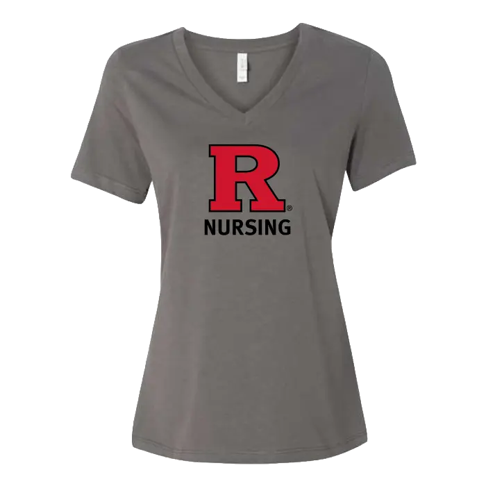 Women’s Relaxed Jersey V-Neck Tee Rutgers School of Nursing