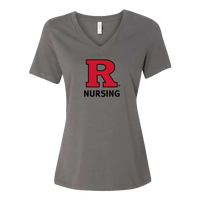 Women’s Relaxed Jersey V-Neck Tee Rutgers School of Nursing