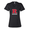 Women’s Relaxed Jersey V-Neck Tee Rutgers School of Nursing