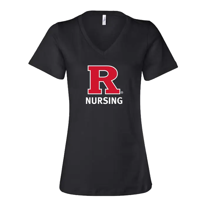 Women’s Relaxed Jersey V-Neck Tee Rutgers School of Nursing
