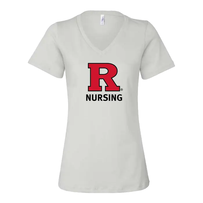 Women’s Relaxed Jersey V-Neck Tee Rutgers School of Nursing