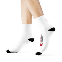 White Crew Socks  All Over Prints