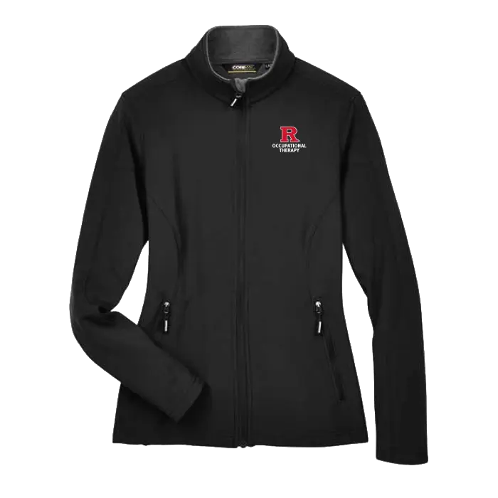 OTD Women's Cruise Two-Layer Fleece Bonded Soft Shell Jacket Rutgers OTD