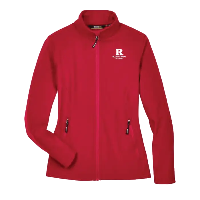 OTD Women's Cruise Two-Layer Fleece Bonded Soft Shell Jacket Rutgers OTD