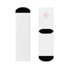 White Crew Socks  All Over Prints