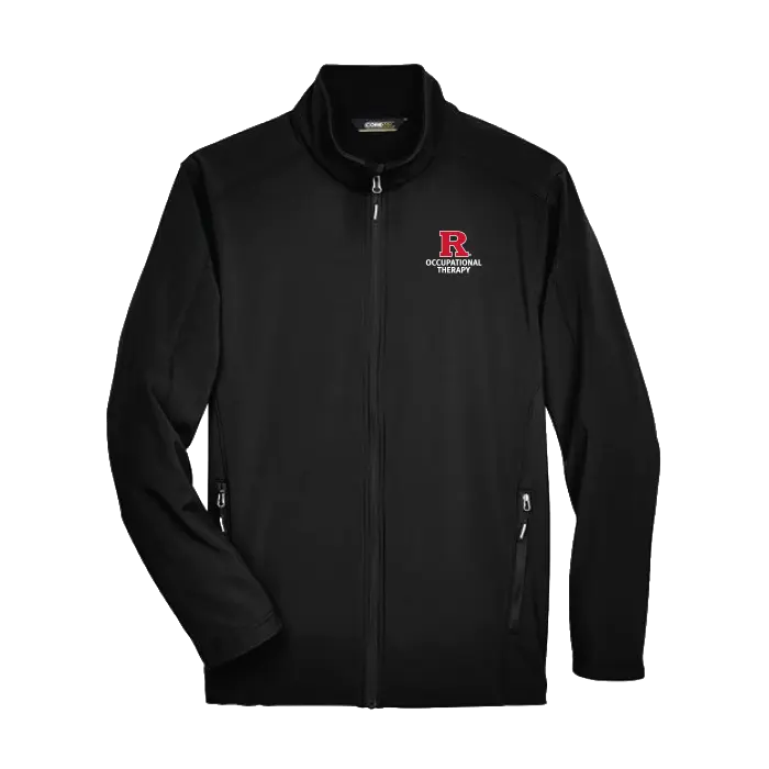 OTD Men's Cruise Two-Layer Fleece Bonded Soft Shell Jacket Rutgers OTD