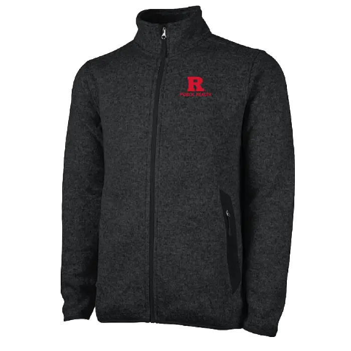 Public Health Men's Heathered Fleece Jacket Rutgers Public Health