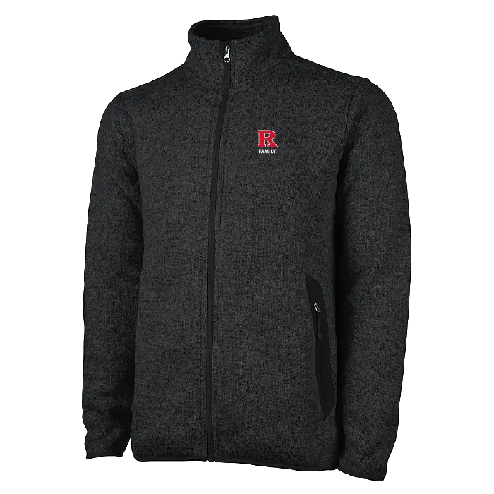 Rutgers Family Men's Heathered Fleece Jacket Rutgers Family