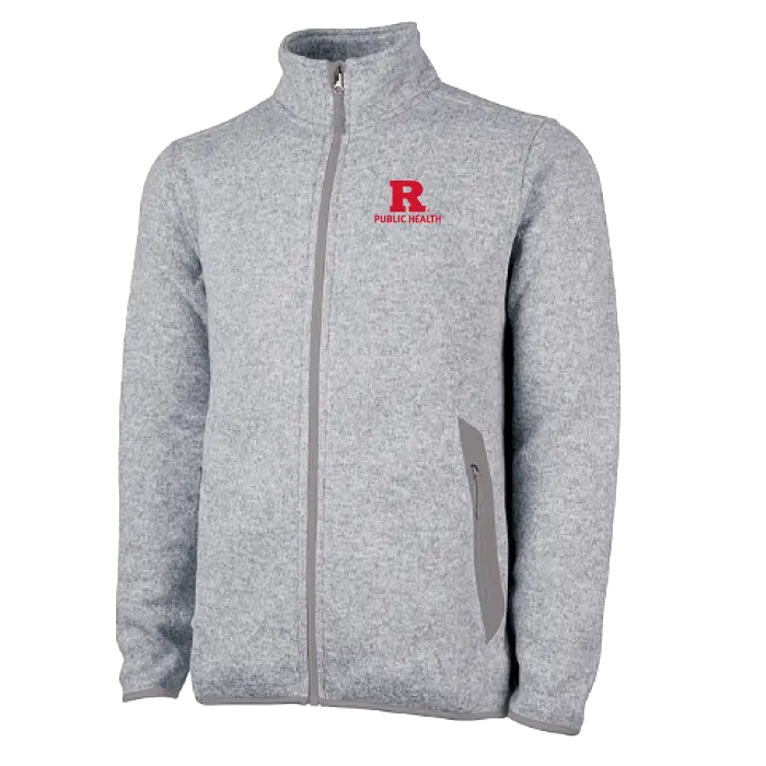 Public Health Men's Heathered Fleece Jacket Rutgers Public Health
