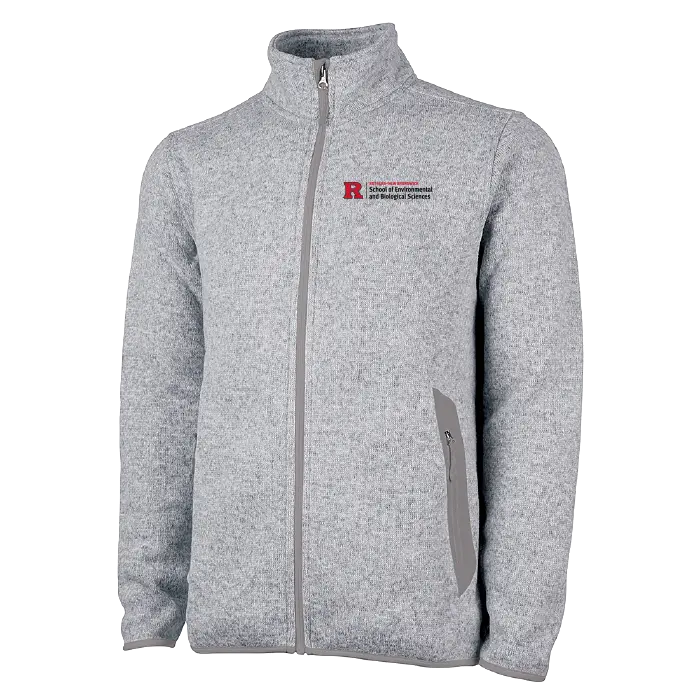 SEBS Men's Heathered Fleece Jacket Rutgers SEBS
