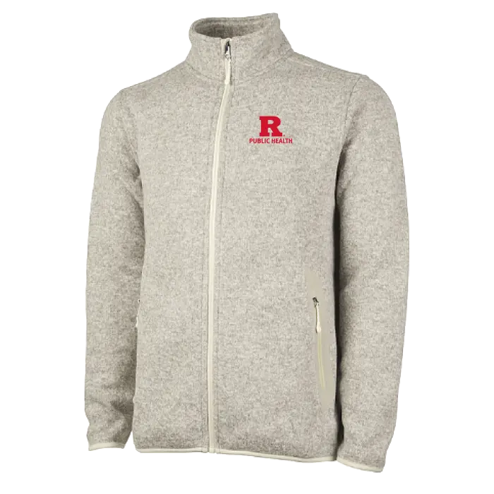 Public Health Men's Heathered Fleece Jacket Rutgers Public Health