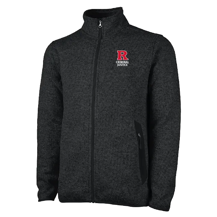 Men's Heathered Fleece Jacket Rutgers Criminal Justice