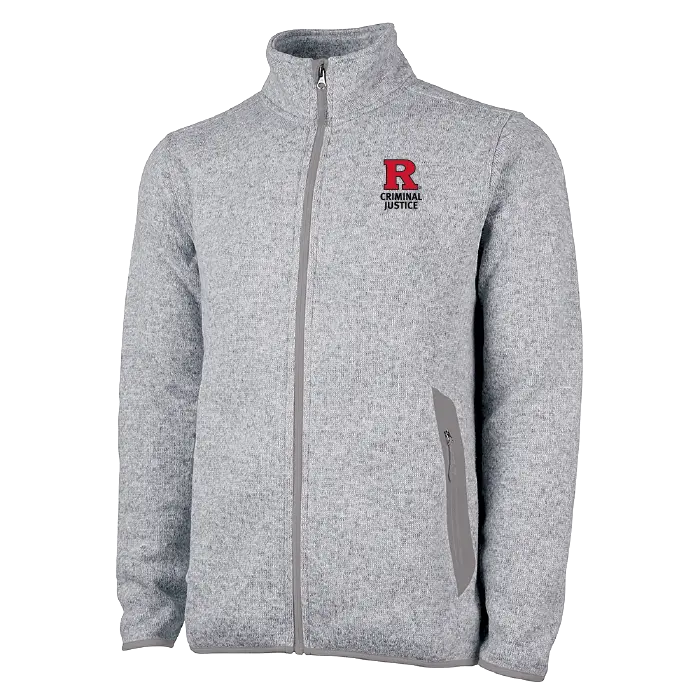 Men's Heathered Fleece Jacket Rutgers Criminal Justice