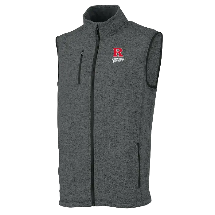 Men's Pacific Heathered Vest Rutgers Criminal Justice