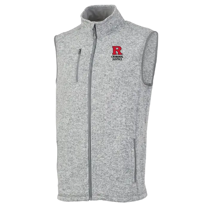 Men's Pacific Heathered Vest Rutgers Criminal Justice