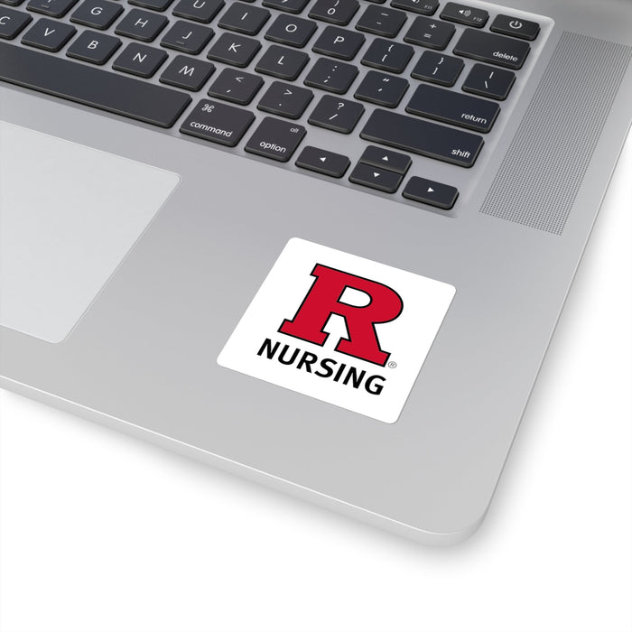 Rutgers Nursing Square Sticker  Paper products