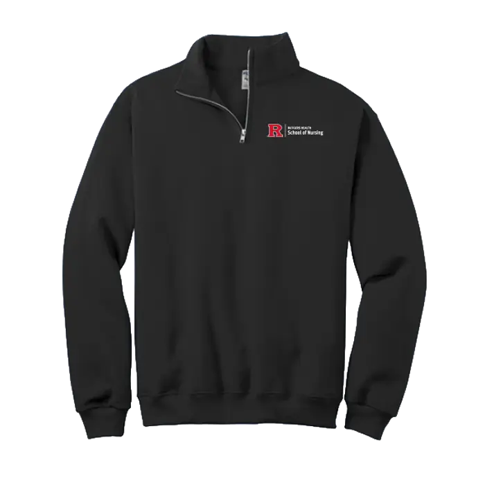Jerzees 1/4-Zip Sweatshirt Rutgers School of Nursing