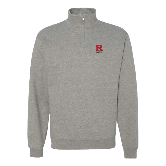 Rutgers Family Jerzees NuBlend 1/4-Zip Cadet Collar Sweatshirt Rutgers Family